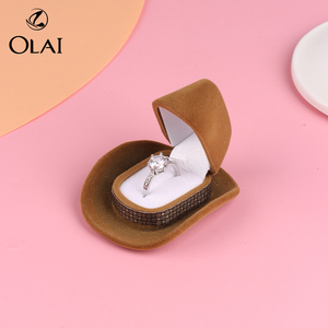 High Quality America USA West Cowboy Hat Gift Ring <strong>Jewelry</strong> <strong>Box</strong> - Product Image 2