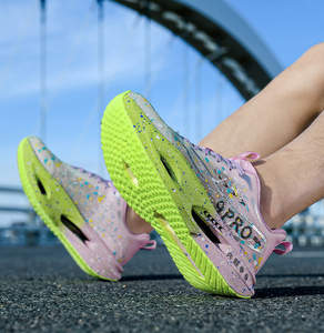 Chaussures de course décontractées unisexes à effet dégradé, légères, respirantes, en mesh, à lacets, confortables, avec semelle intermédiaire amortissante - Product Image 5