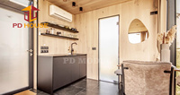 Studio en verre luxueux et miroité pour location de vacances en montagne et éco-tourisme