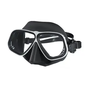 中国制造商myotoopia镜片浮潜潜水面罩舒适硅胶裙半脸潜水面罩