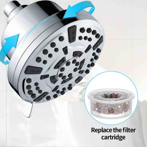 Cabezal de Ducha de Lluvia Cromado de Alta Presión de 5 Pulgadas con Rosca de 1/2 Pulgada, Cabezal de Ducha de Alto Flujo para Baño - Product Image 3