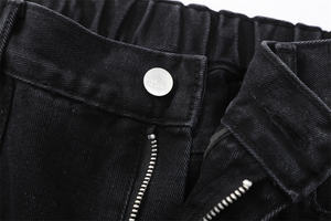 Pantalones anchos de mezclilla de algodón para hombre, de cintura alta, estilo urbano, personalizados, para invierno/primavera, antiarrugas, resistentes a la decoloración, de corte extragrande - Product Image 4