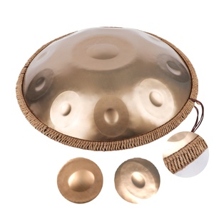 Tambor de mano profesional de acero inoxidable D menor de 22 pulgadas mejorado para colgar instrumento de percusión estilo kurdo para práctica musical - Product Image 1