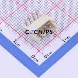 HC-PHD-2*4AW Wire-to-Board Pin Header Bent Lead Through Hole,P=2mm Connector 2x4P 2mm Right Angle Insert PHD - Product Image 1