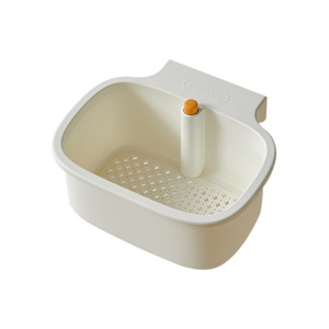 Press Type Wall Mounted Sink Drain Basket Green Multi Functional Food Waste Filter Separator For Kitchen Use - Product Image 3