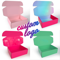 Cajas de cartón corrugado impresas personalizadas al por mayor, prendas de vestir y ropa interior, embalaje, envío de cartón, correo para calcetines