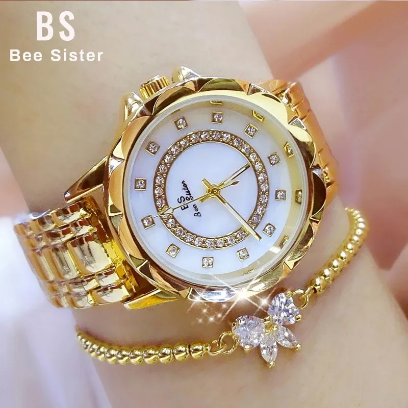 Diamond Women Watch Luxury Brand 2022 Rhinestone Elegant Ladies Watches Rose Gold Clock Wrist Watches For Women relogio feminino