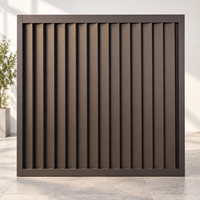 Panneaux de clôture en aluminium sur mesure OEM, système modulaire pour l'intimité et la sécurité en extérieur