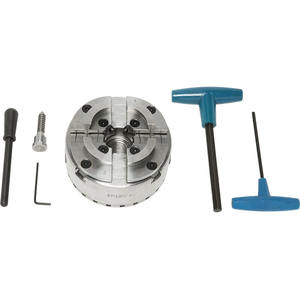 Mandrin auto-centrant Fervi à 4 mors de 125 mm pour une maintien de précision dans le travail des métaux - Product Image 1