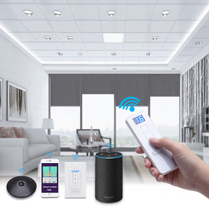 ม่านม้วนแบบซีบร้า ผ้าทึบแสง ลายแนวนอน ควบคุมด้วยมอเตอร์ รองรับแอป Tuya สำหรับหน้าต่าง - Product Image 1