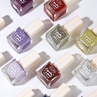 Vernis à ongles KUDAN multi-paillettes, couleur unie, à base d'eau, 10 ml, séchage rapide, longue tenue, vernis de manucure, CPNP HALAL ISO22716 OEM ODM