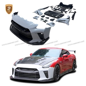 Tự Động Điều Chỉnh Top Bí Mật Phong Cách Cơ Thể <span class=keywords><strong>Kit</strong></span> Đối Với Nissan GTR R35 2008-2016 Phía Trước Bumper Chắn Bùn Bên Váy Mui Xe Phía Sau Cánh Aero Bodykit - Product Image 1