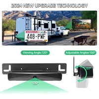GreenYi 5G WiFi inalámbrico energía Solar HD 1080P cámara trasera/frontal con batería incorporada de 4800mAh para iPhone para coche Van RV