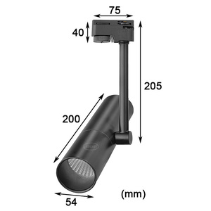 LEDEAST TL3017 7W <span class=keywords><strong>24</strong></span> Degrés Projecteurs sur Rail Orientables Contrôle Intelligent Gradation Dali Luminosité et CCT Éclairage sur Rail Anti-Éblouissement - Product Image 5