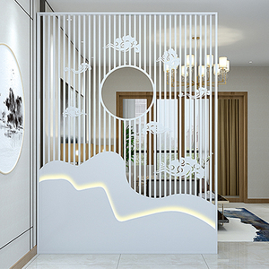 Fabricant personnalise les nouveaux écrans de séparation en acier inoxydable de style chinois, cloisons d'entrée d'hôtel, écrans métalliques - Product Image 4