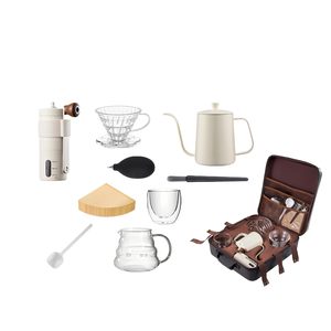 New 10 Pcs Arabic Outdoor <b>Coffee</b> Travel Sets Tools With Pour Over Kettle Manual Drip Hand <b>Coffee</b> <b>Maker</b> Kit <b>Coffee</b> Set - Product Image 2