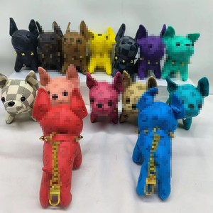 Nouveau style – Pendentif 3D Bouledogue avec chaînes, accessoires de luxe, <span class=keywords><strong>porte</strong></span>-clés <span class=keywords><strong>en</strong></span> <span class=keywords><strong>cuir</strong></span> pour <span class=keywords><strong>femme</strong></span>, <span class=keywords><strong>porte</strong></span>-clés de sac à main avec logo imprimé, <span class=keywords><strong>porte</strong></span>-clés chien - Product Image 1