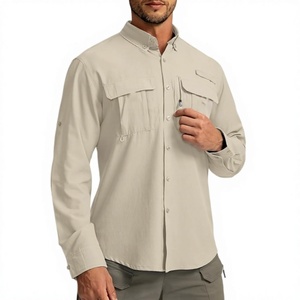 Camisa Casual de Manga Larga para Hombre, Estilo Japonés, para Otoño, Transpirable, de Secado Rápido, con Protección Solar, para Senderismo y Trekking, OEM ODM - Product Image 1