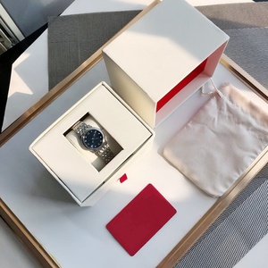 Montre à quartz haut de gamme pour homme avec marqueurs diamantés, chiffres romains classiques, bracelet en acier inoxydable, étanche, pour affaires - Product Image 3