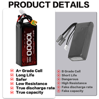Batería de Estado Sólido 6S 5C/10C de 10000mAh y 800 Ciclos de la Marca LEIDA para Drones, Precio Económico