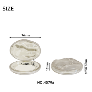 Jinze vòng lớn nhựa Blusher làm nổi bật rỗng nhỏ gọn bột trường hợp Eyeshadow Palette trường hợp - Product Image 6