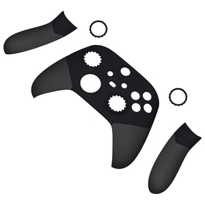 EXtremeRate Black ASR Version Performance Rubberized Side Rails Handle <b>Grips</b> Shell Faceplate for Xbox Series X S <b>Controller</b> - Product Image 2