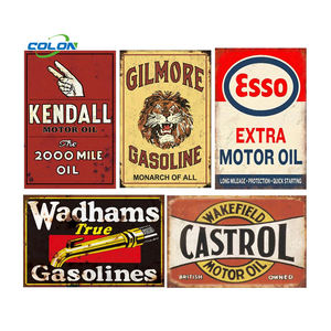 Letrero publicitario de Metal personalizado, decoraciones de pared, placa de estaño de aceite de Motor, servicio de neumáticos, letreros de hojalata de Metal Vintage de estilo Retro - Product Image 3