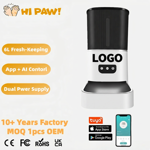 Dispensador Automático de Ração para Gatos e Cães com Controle Remoto pelo <span class=keywords><strong>App</strong></span> Tuya, Dispensador de Ração Seca Inteligente - Product Image 1