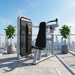 Máquina de Fitness Profesional Comercial con Prensa de Hombros Sentado y Pila de Pesas para Entrenamiento de Fuerza Dirigido a Deltoides y Hombros - Product Image 4