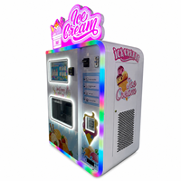 Mesin Penjual Es Krim Otomatis Penuh dengan Lengan Robot Pintar Terkontrol Cerdas Tanpa Pengawasan