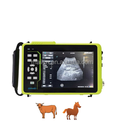 Portable Veterinary Ultrasound Machine Y6 Waterproof Animal Ultrasound Scanner with Obstetric Cardiac Probe for Farm Pet Clinic