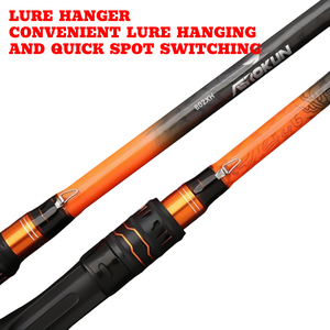 Canne à pêche Baitcasting robuste à tête de serpent de 2.4m avec 2 sections - Product Image 6