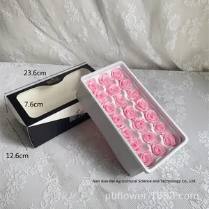 Scatola Regalo Fai-da-Te <span class=keywords><strong>con</strong></span> <span class=keywords><strong>Rose</strong></span> Stabilizzate Fatte a Mano 2-3cm, Fiori Essiccati Eterni per <span class=keywords><strong>Decorazioni</strong></span> Matrimonio, Festa della Mamma, San Valentino - Product Image 4