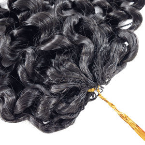 Offre Spéciale non traités Vrigin cheveux crus entièrement faits à <span class=keywords><strong>la</strong></span> main Crochet extensions de cheveux invisibilité et pas de pause nouvelle italie bouclés pour les femmes - Product Image 2