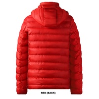 Topgear extérieur matelassé veste chauffante avec sweat à capuche pour hommes vente chaude couleur unie veste d'hiver 100% Polyester Polyester tissu