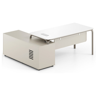 Nouveau bureau de direction en bois en forme de L, mobilier de bureau de luxe, poste de travail pour directeur