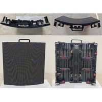 Écran LED modulaire d'extérieur pour église, P2.976 P3 P3.91 P4.81, avec barre de suspension incurvée pour panneau extérieur à accès frontal, pour location de cabinet