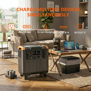 Generador Solar Portátil de Respaldo OEM al por Mayor de 5KWH 3000W MPPT con Batería LiFePO4, Encendedor de Cigarrillos y Linterna para Camping - Product Image 6