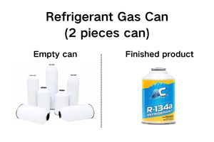 1000G R22 Aerosol Gas Có Thể 12 Oz Lạnh Gas 2-Mảnh Tinplate Kim Loại Lon Cho Xe AC Rỗng Có Thể Cho Xe Điều Hòa Không Khí - Product Image 5