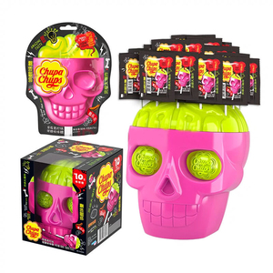 Pre-vendita Caramelle di Halloween (disponibili a settembre e ottobre) <span class=keywords><strong>ChupaChups</strong></span> Caramelle 15g*50pz Lecca-lecca a Forma di Teschio Dolciumi - Product Image 1