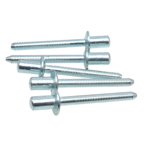 Rivets aveugles de type fermé Tête de dôme Tête ronde et plate Aluminium/Acier au carbone/Acier inoxydable <span class=keywords><strong>Rivet</strong></span> aveugle à extrémité fermée 304/316 - Product Image 1