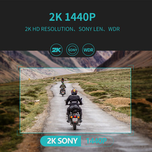 <span class=keywords><strong>Cam</strong></span>éra de tableau de bord <span class=keywords><strong>moto</strong></span> transfrontalière 1440P HD 2K 170° DC12V Anti-tremblement Étanche WIFI Fixation guidon ou <span class=keywords><strong>casque</strong></span> 365 jours - Product Image 4