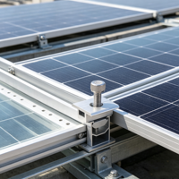 SECARE SECARE-B59 Pince de fixation solaire résistante à la corrosion en alliage d'aluminium AL6005-T5 pour montage de panneaux photovoltaïques