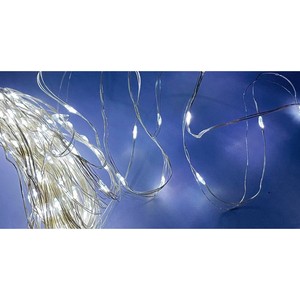 240 Luci Natalizie MICROLED Trasparenti Bianco Freddo con Adattatore 23.9+3MT - Product Image 1