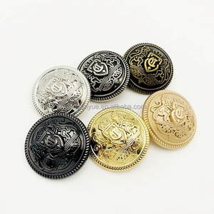 Nút <span class=keywords><strong>Maker</strong></span> Bán Buôn Khắc Cổ Vàng Sliver Vòng Phù Hợp Với Áo Khoác Áo Khoác Jeans Kim Loại Nút - Product Image 2