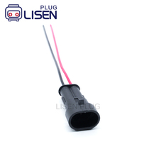 282104-1 282080-1 AMP Superseal 1.5 Seri 2 Pin Konektor Sensor ABS Male Female Pigtails