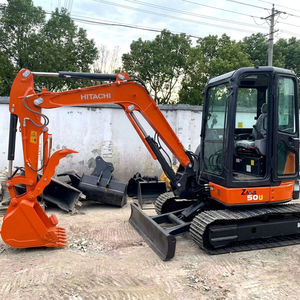 Mini-excavatrice d'occasion Hitachi Zx60 de 6 tonnes pour la ferme, petite machine de terrassement Hitachi Zx60 Zx50 Zx70 d'occasion pour la foresterie, conforme EPA - Product Image 1