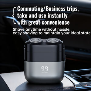 2 Hoofd Efficiënte Draagbare Mini Scheerapparaat Usb Oplaadbare Dual-Blade Scheerapparaat Compact Zakformaat Verzorgingstool Voor Reizen - Product Image 3