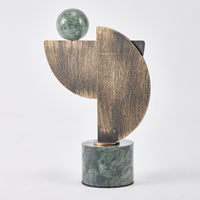 Sculpture en bronze Art Déco, autocollante, faite à la main, décoration de bureau, accessoire de maison pour le salon