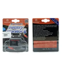Penguji baterai otomatis BM2 Monitor baterai 12V, pengisian Bluetooth tes voltase engkol untuk ponsel Android IOS